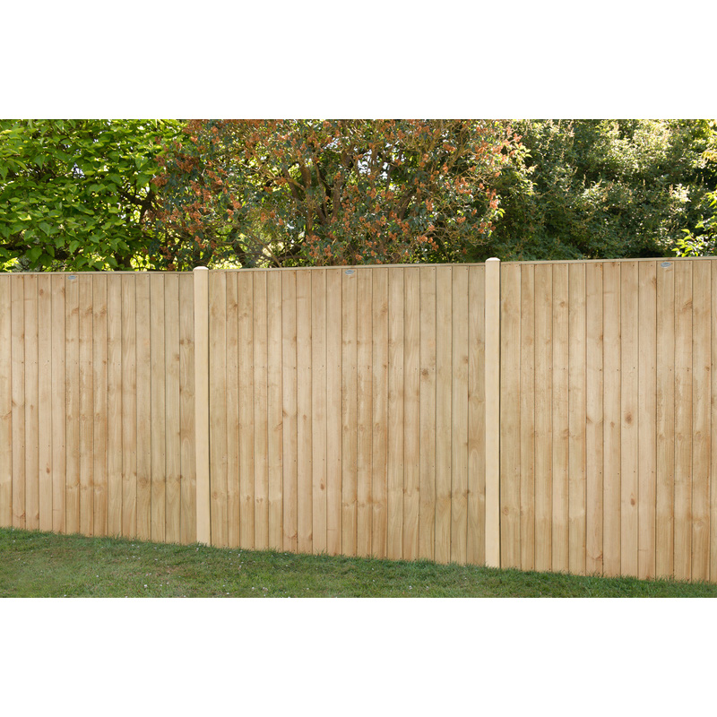 Forest Garden Pressure Treated Brown Closeboard Fence Panel 6' x 5' (5 Pack) in Dark Brown Timber Price Comparisons | Compare The Build