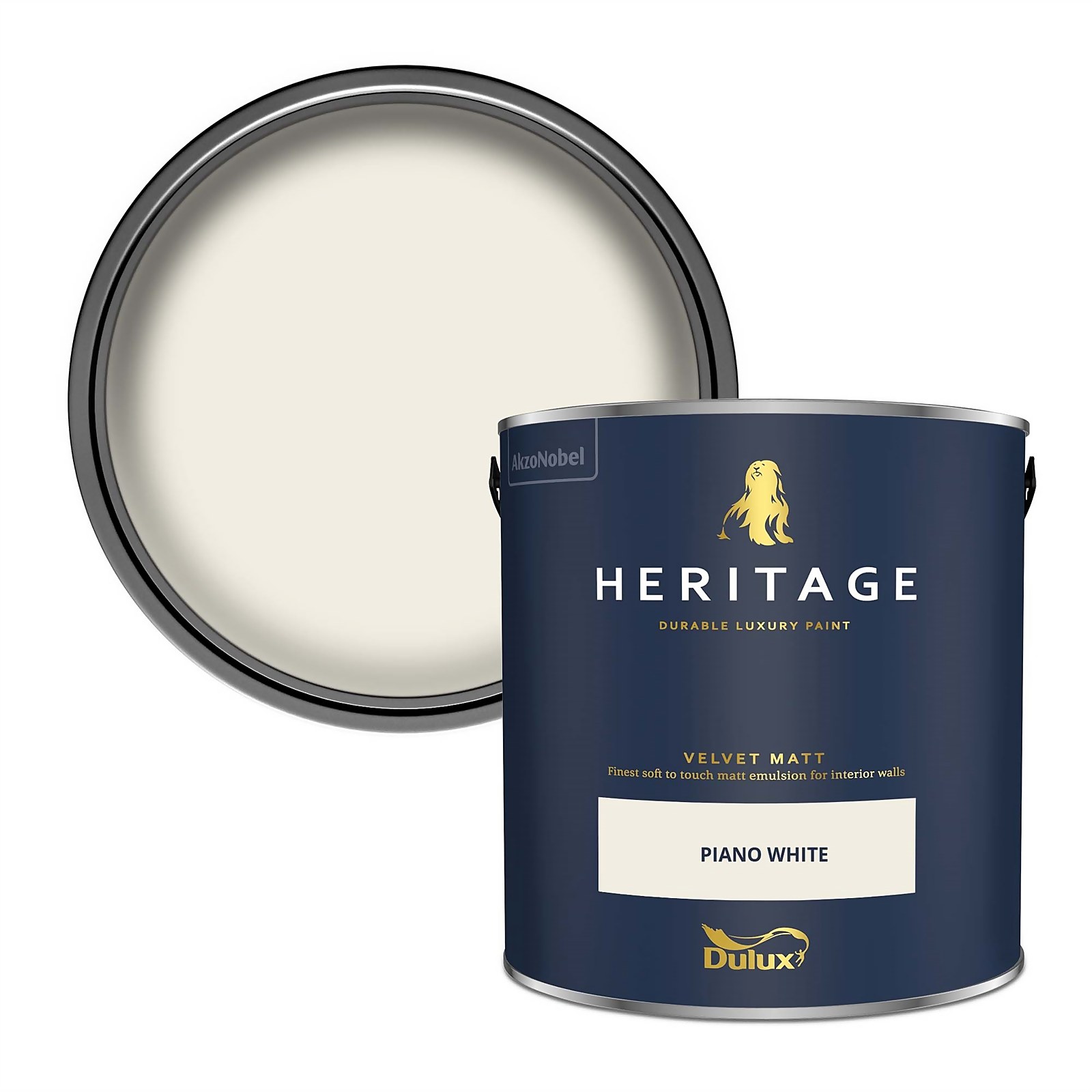 Dulux Heritage Matt Emulsion Paint - Piano White - 2.5L Price Comparisons | Compare The Build