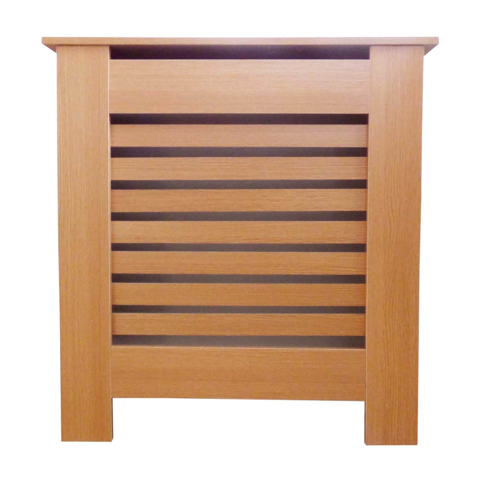 Horizontal Oak Radiator Cover - Mini Price Comparisons | Compare The Build