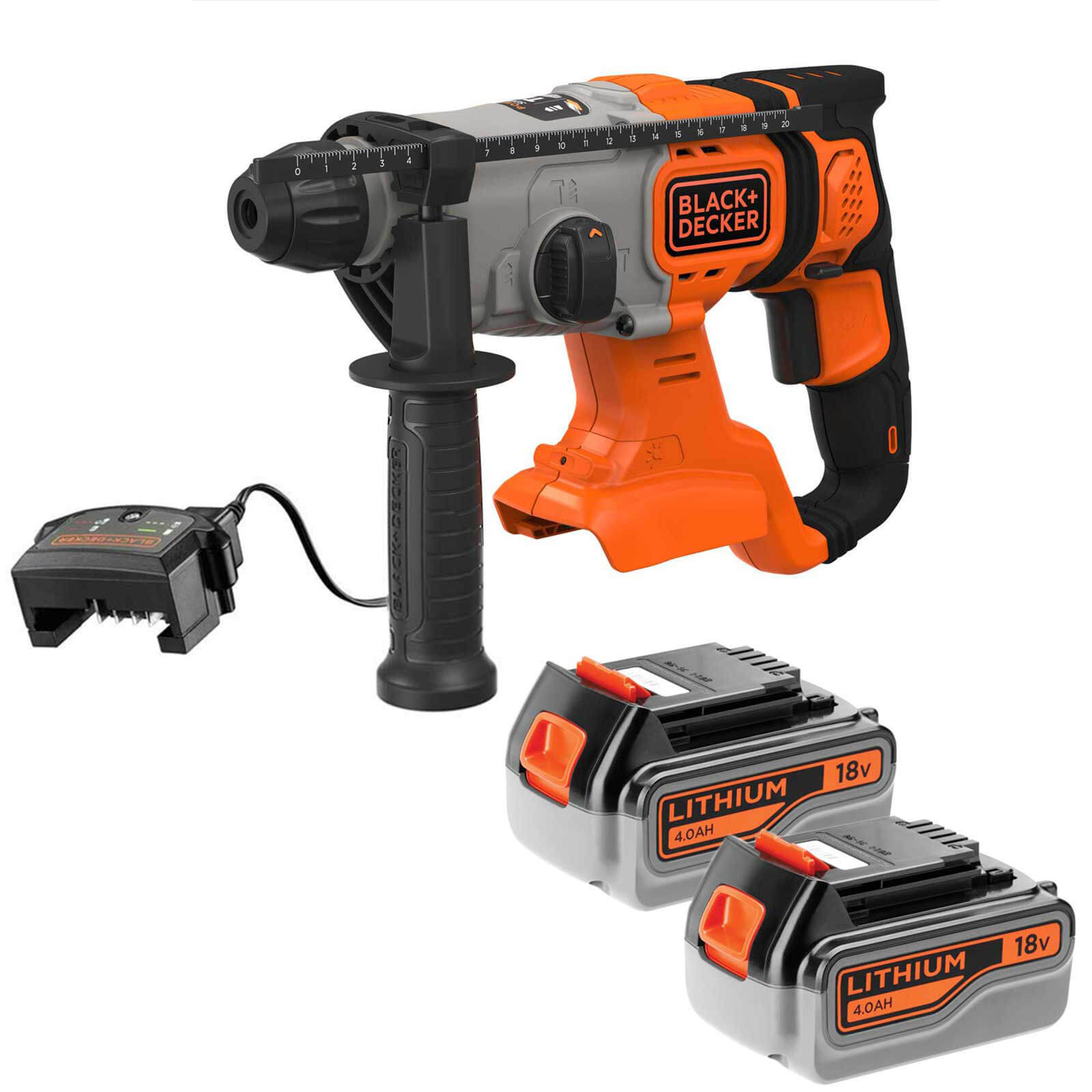 Black and Decker BCD900 18v Cordless SDS Plus Hammer Drill 2 x 4ah Li-ion Charger No Case Price Comparisons | Compare The Build