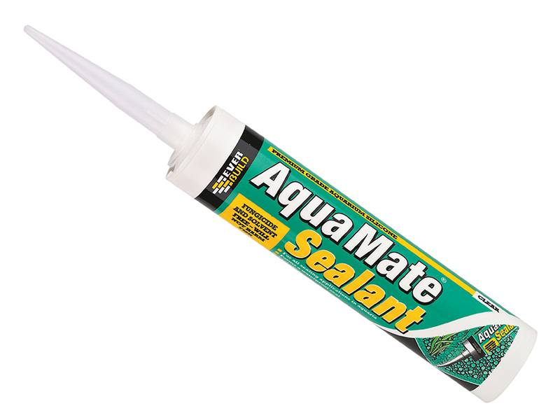 Everbuild EVBAQUATR Aqua Mate Silicone Transparent 295ml Price Comparisons | Compare The Build