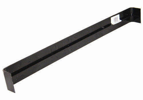Fascia Double End Joint Trim - 500mm x 35mm Black Ash Woodgrain Price Comparisons | Compare The Build