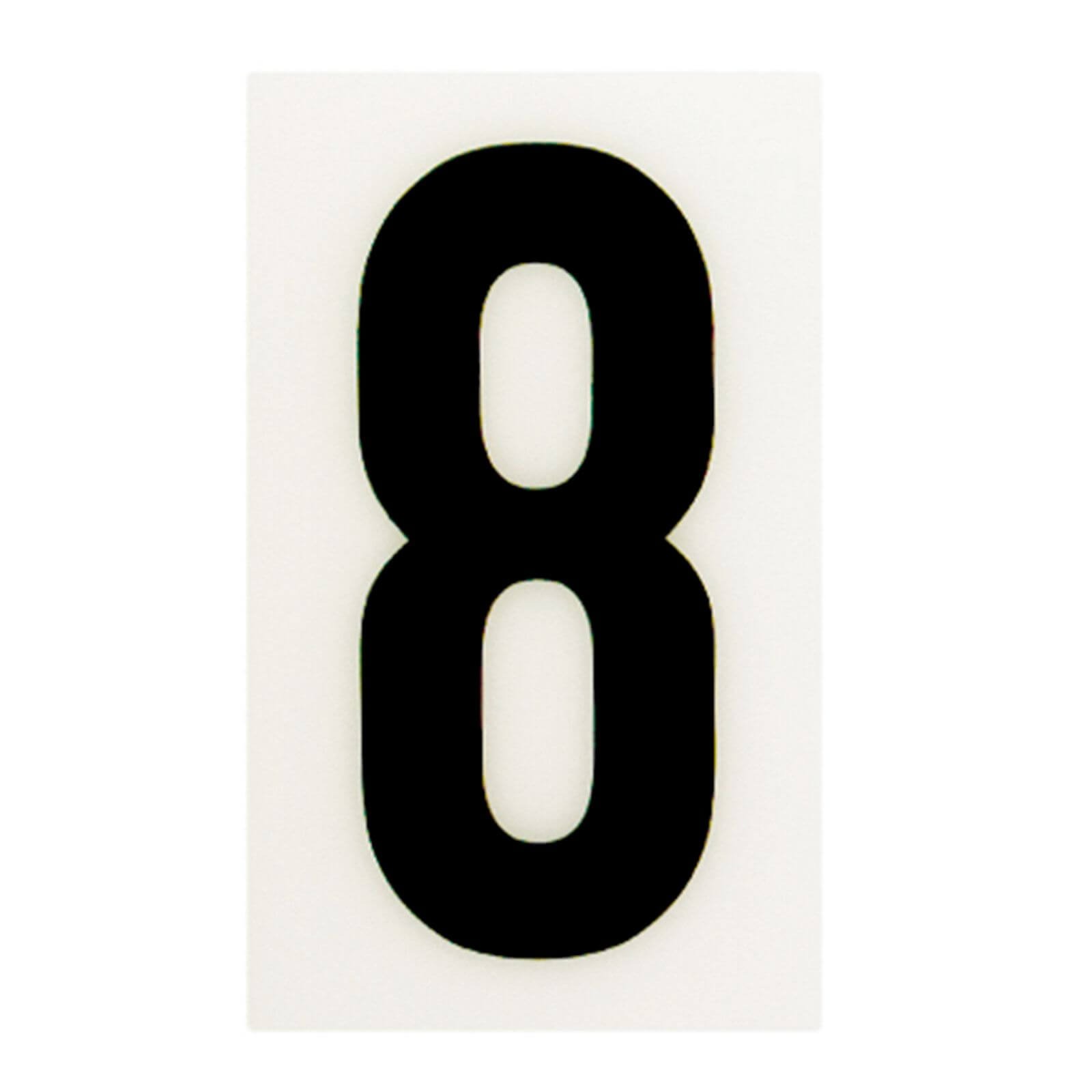 Breeze White Self Adhesive House Number - 60mm - 8 Price Comparisons | Compare The Build