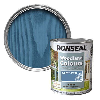 Ronseal Woodland Colours Cornflower Matt Fencing, Furniture & Sheds Wood Stain | Compare The Build