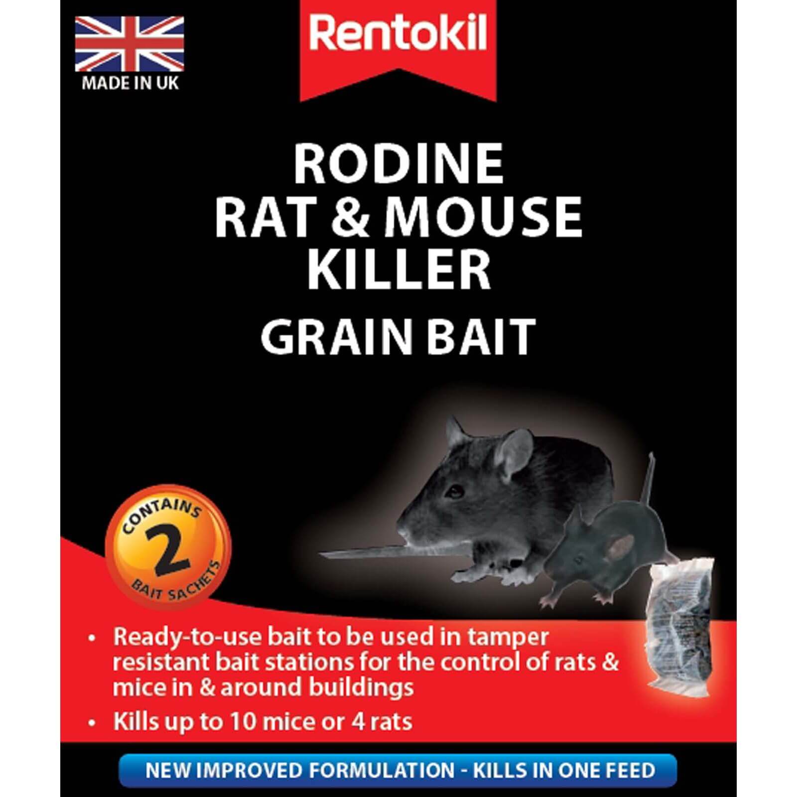 Rentokil Rat & Mouse Killer Sachets (Pack of 2) | Compare The Build