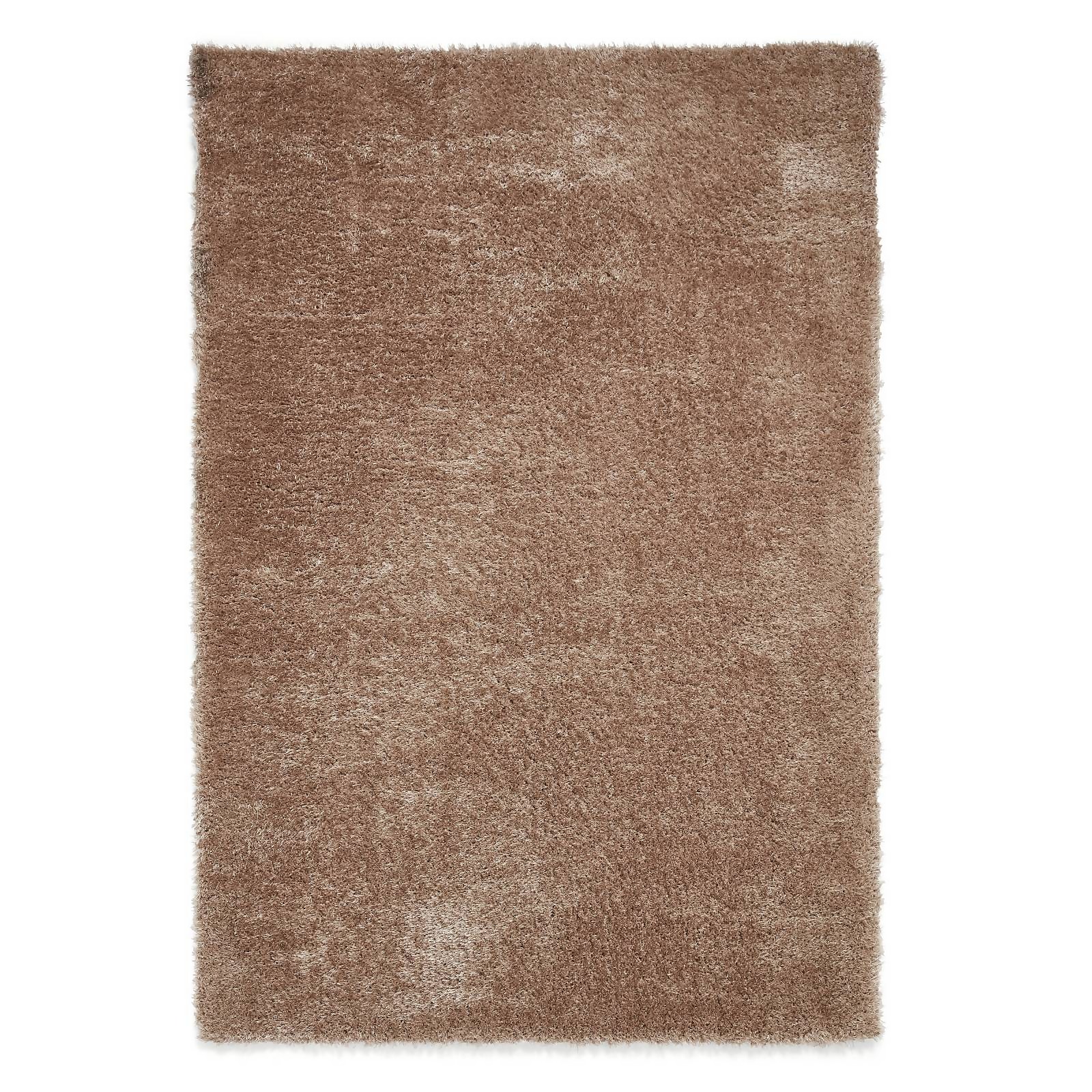 Ivy Shaggy Rug - Natural - 80x150cm Price Comparisons | Compare The Build