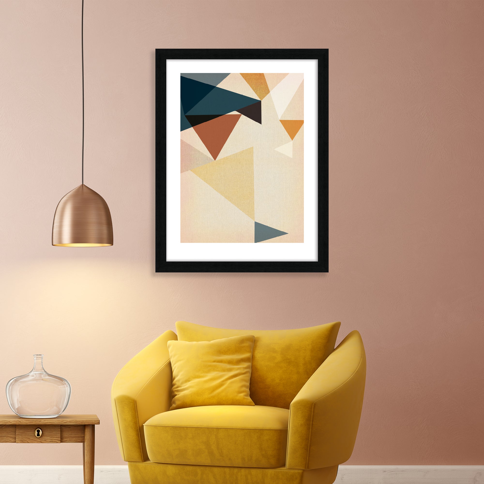 The Art Group Mid Century Modern II Framed Print MultiColoured Price Comparisons | Compare The Build