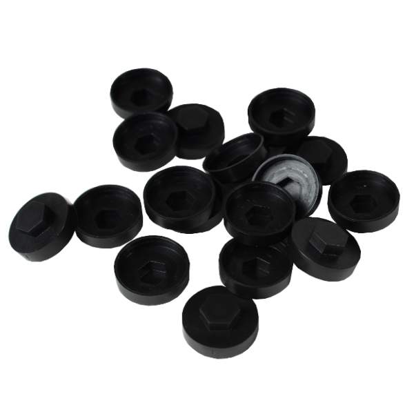 Cladco HC19 19mm Black Colour Caps - Pack of 100 CLADCO/HC19/CAP/B Price Comparisons | Compare The Build