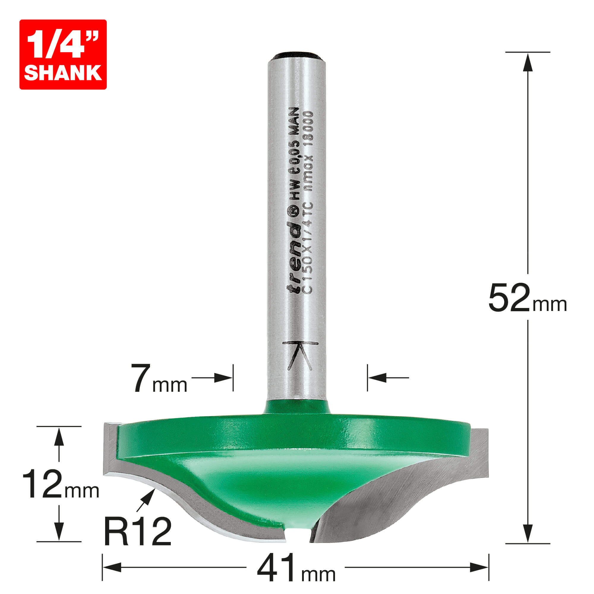 Trend CRAFTPRO Raised Panel Ogee Router Cutter 41mm 12mm 1/4" Price Comparisons | Compare The Build