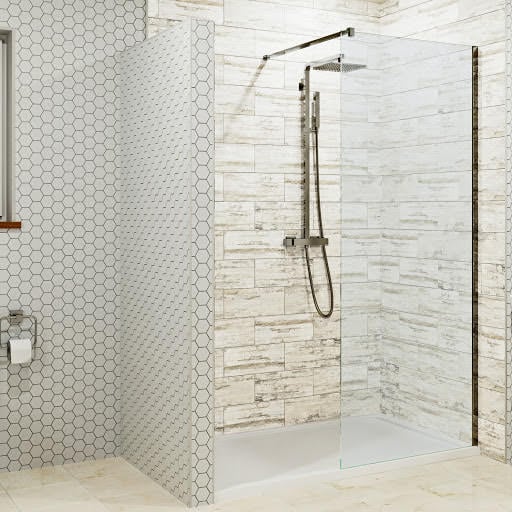 Diamond Walk In Shower Enclosure 1400 x 800mm - 700mm Screen & Tray - 8mm Price Comparisons | Compare The Build