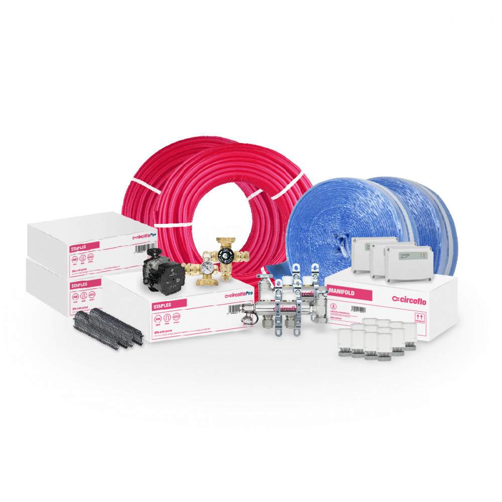 CircofloPro Screed Staple Underfloor Heating Kit 70m2 CFP-KIT0070-S Price Comparisons | Compare The Build