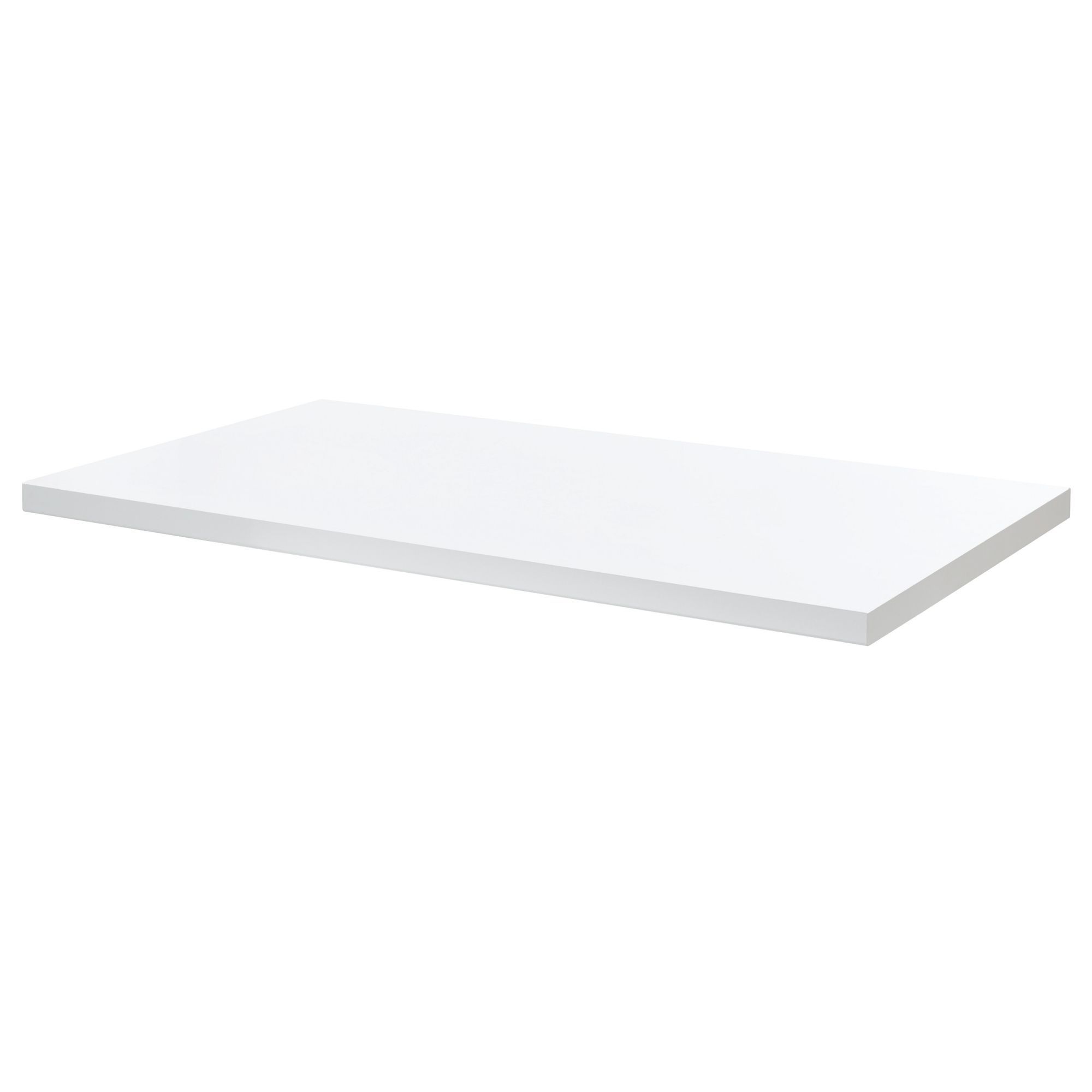 28mm GoodHome Marloes Gloss White Chipboard Bathroom Basin Vanity Worktop (W)800mm | Compare The Build