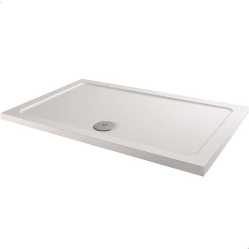 Podium Low Profile Rectangular Anti Slip Shower Tray 1100 x 900mm with Waste Price Comparisons | Compare The Build