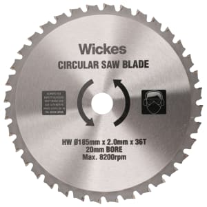 Wickes 36 Teeth Universal Wood Circular Saw Blade - 185 X 20mm | Compare The Build