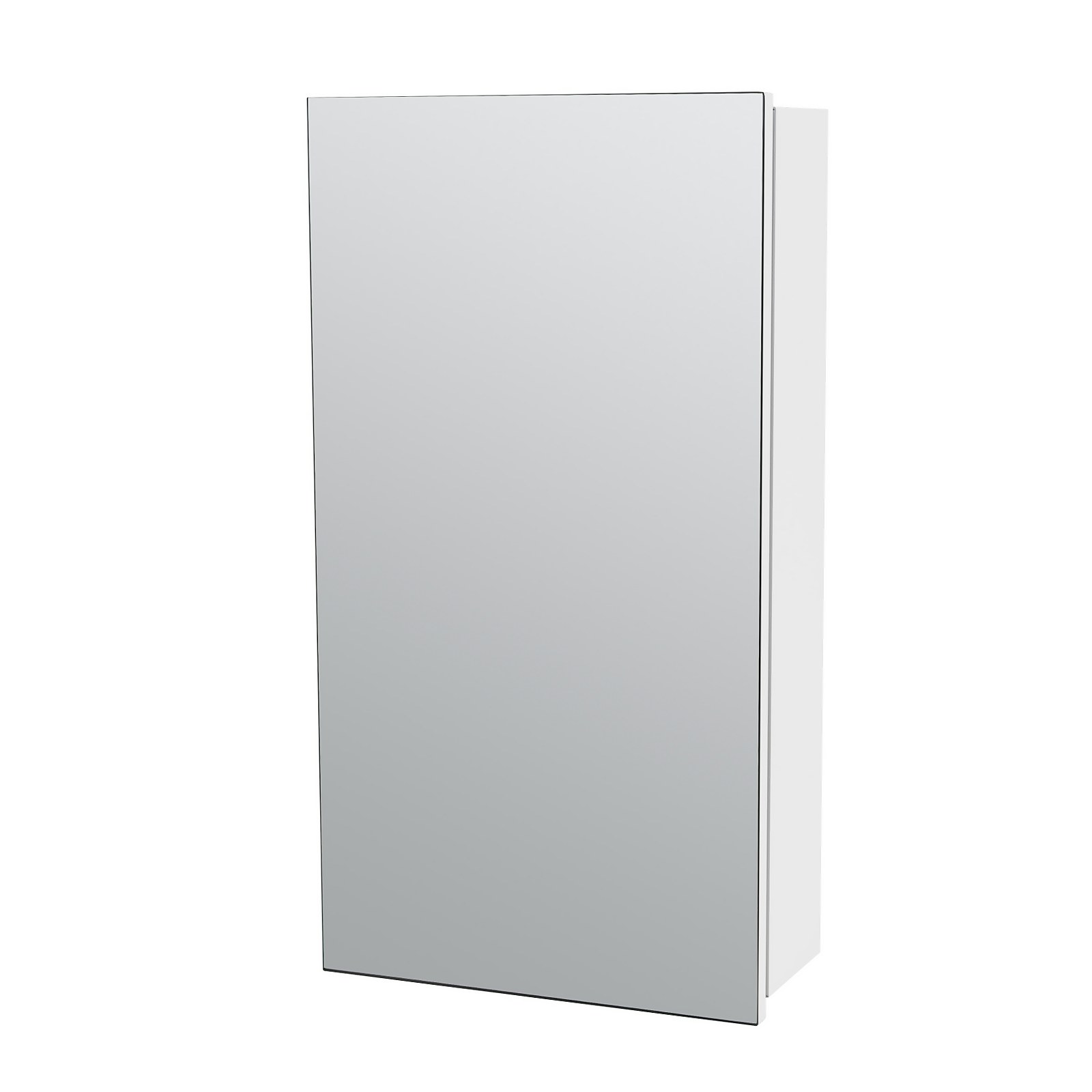 Single Door Mirrored Bathroom Cabinet - White Price Comparisons | Compare The Build