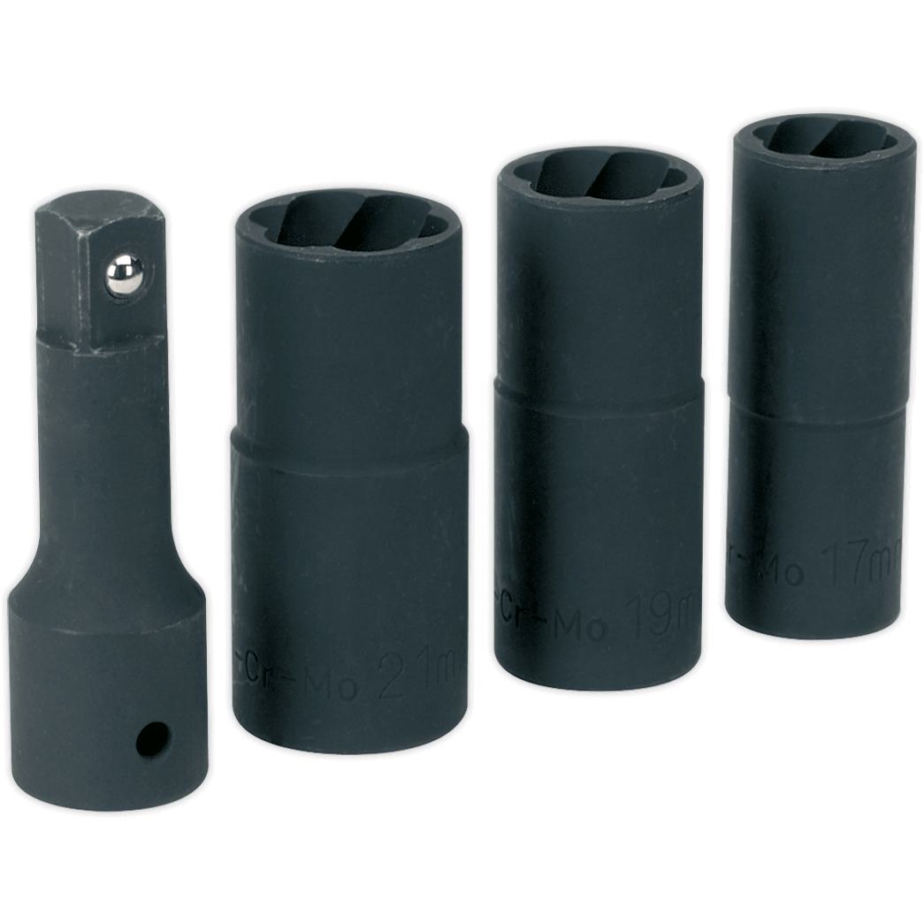 Sealey 4 Piece 1/2" Drive Wheel Nut and Removal Impact Socket Set 1/2" Price Comparisons | Compare The Build