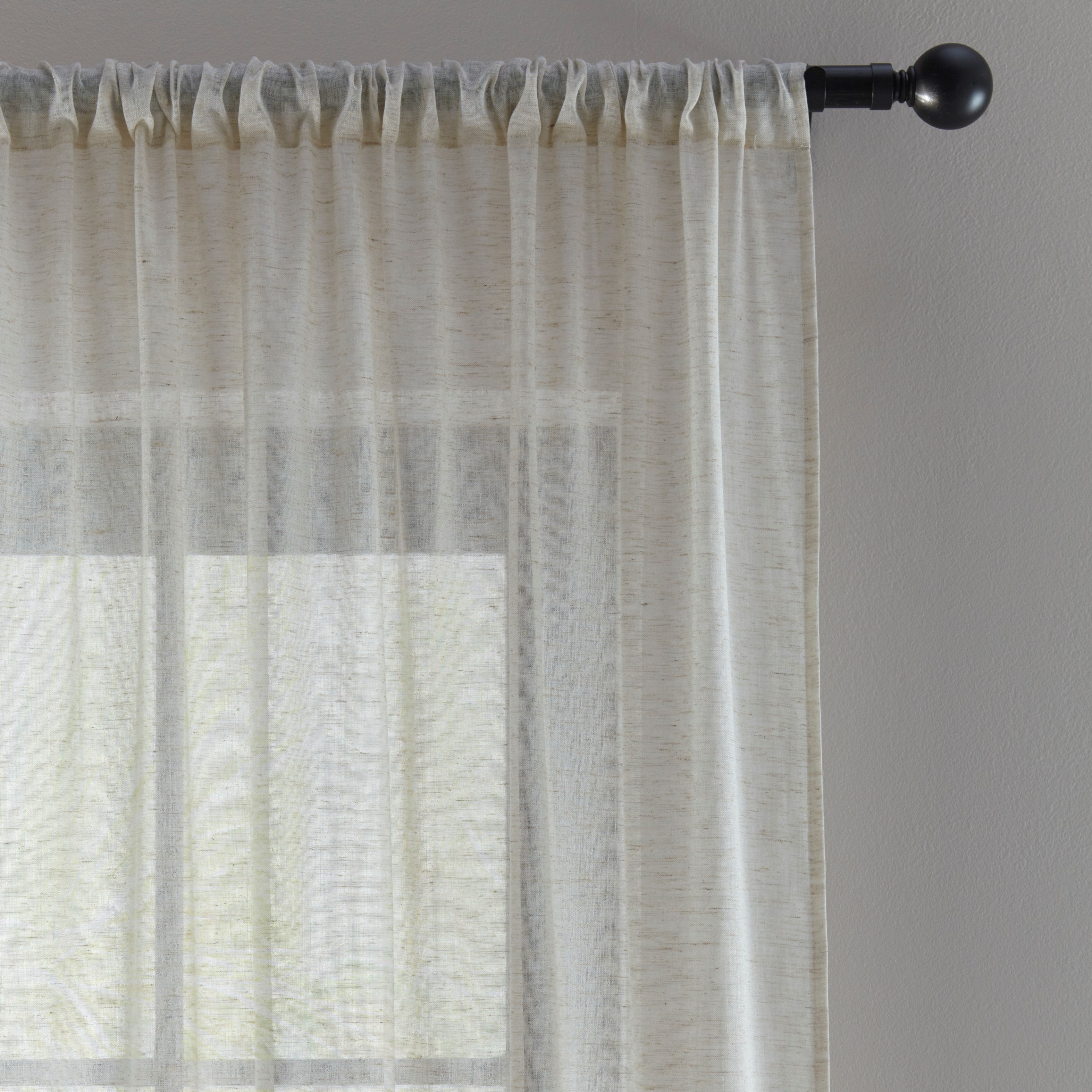 Marley Slot Top Voile Panel Linen Curtains Linen Price Comparisons | Compare The Build