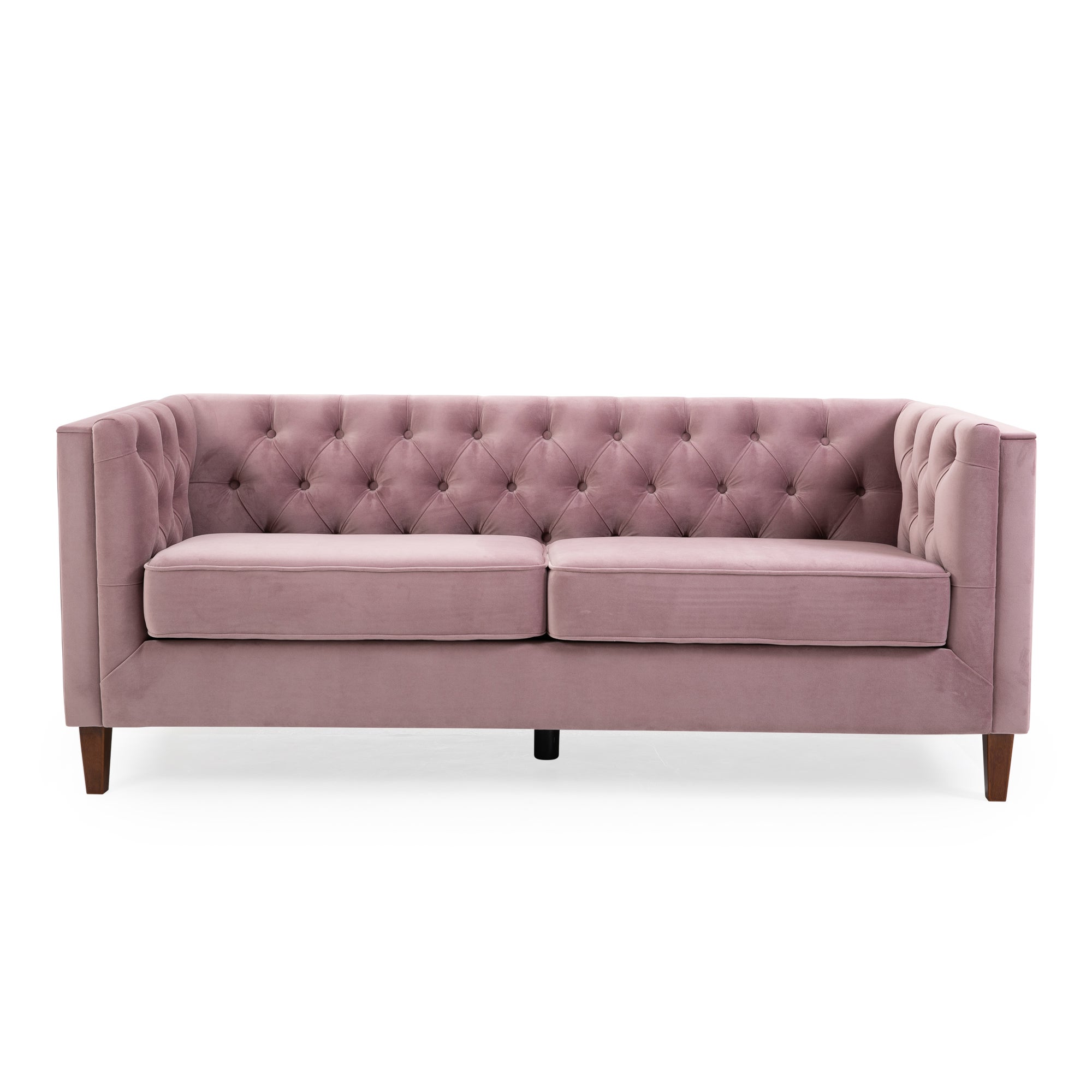 Leah Velvet Chesterfield 3 Seater Sofa Blush Price Comparisons | Compare The Build