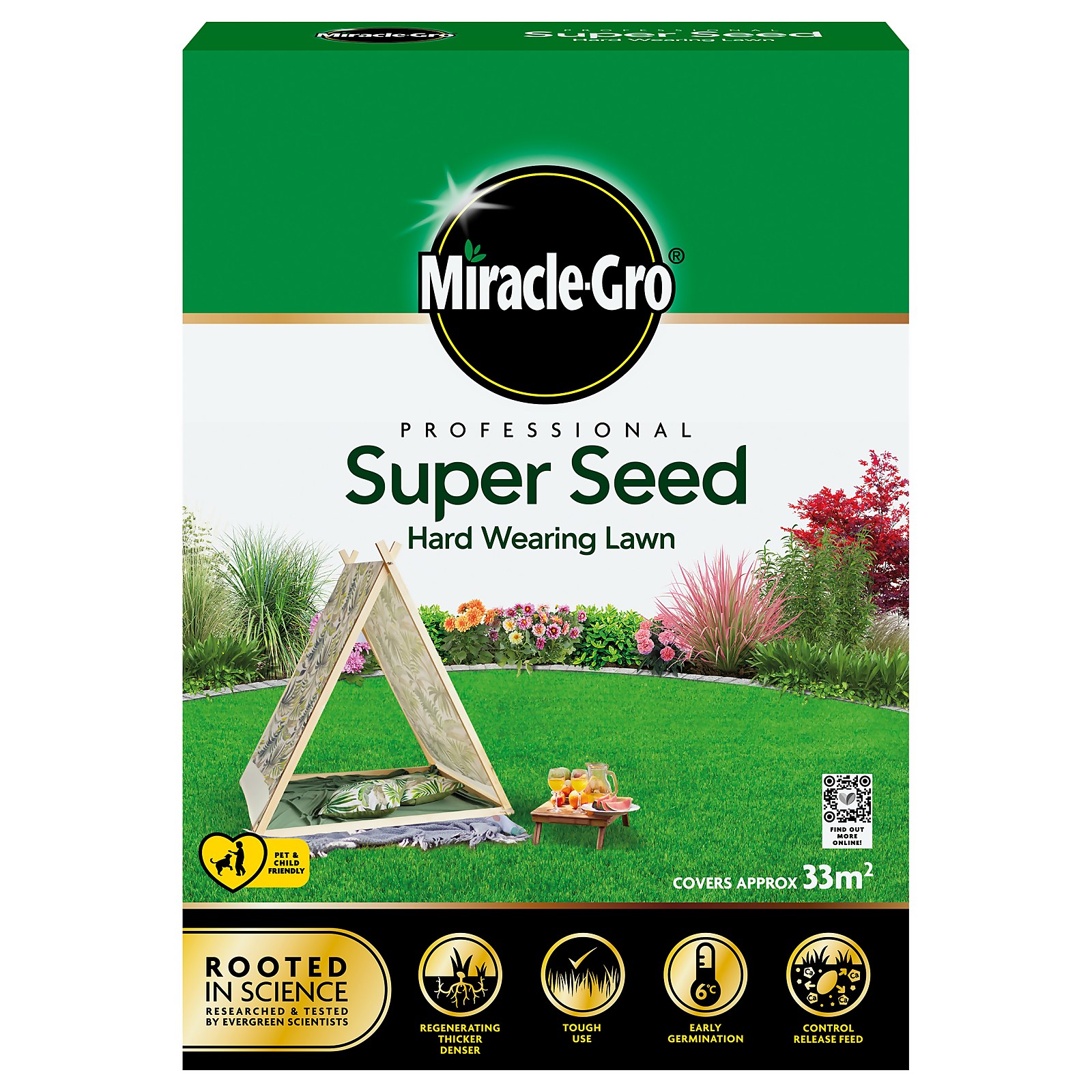 Miracle-Gro Professional Super Seed Hard Wearing Lawn 33m2 - 1kg Price Comparisons | Compare The Build