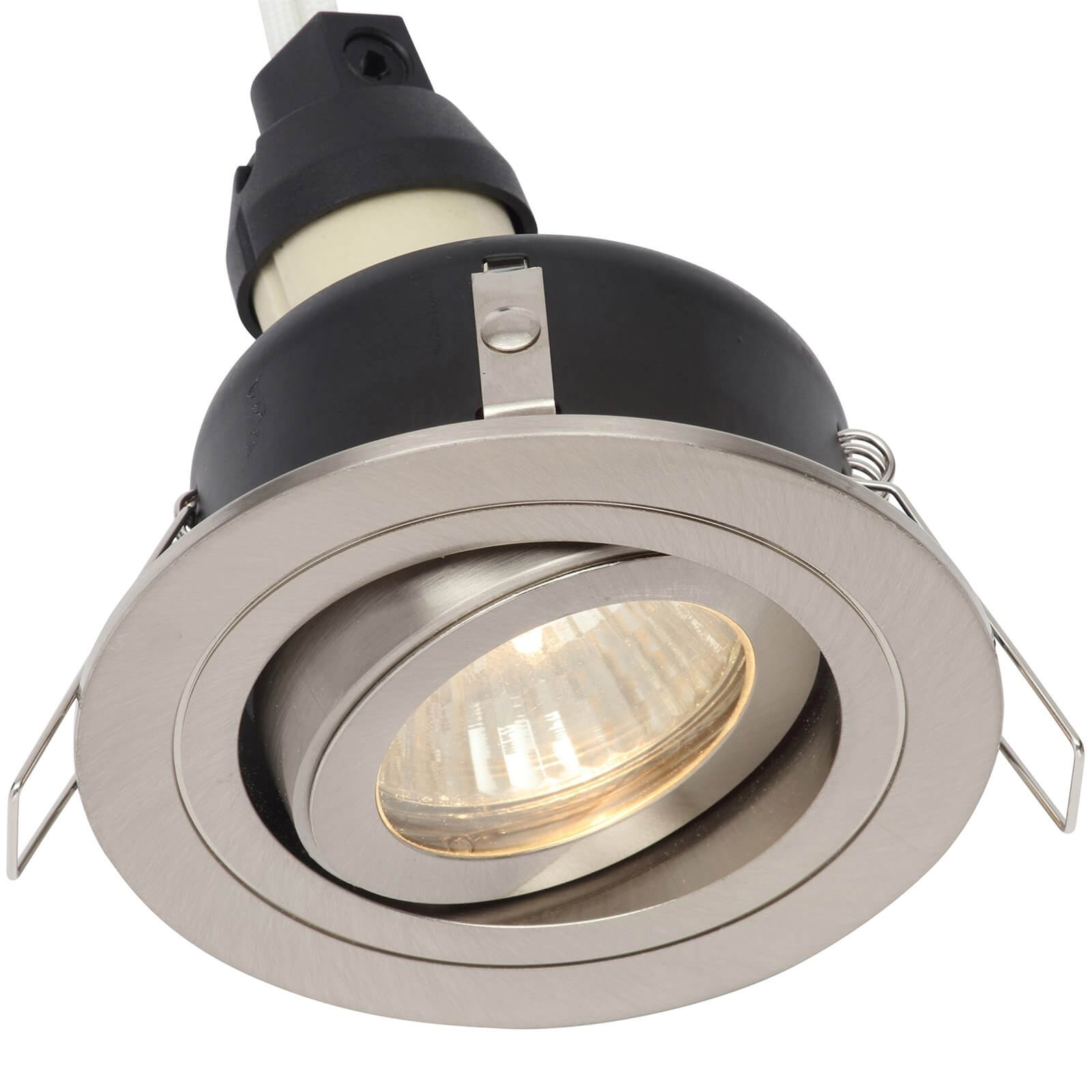 IP65 Tiltable Downlight  - Satin Chrome Price Comparisons | Compare The Build