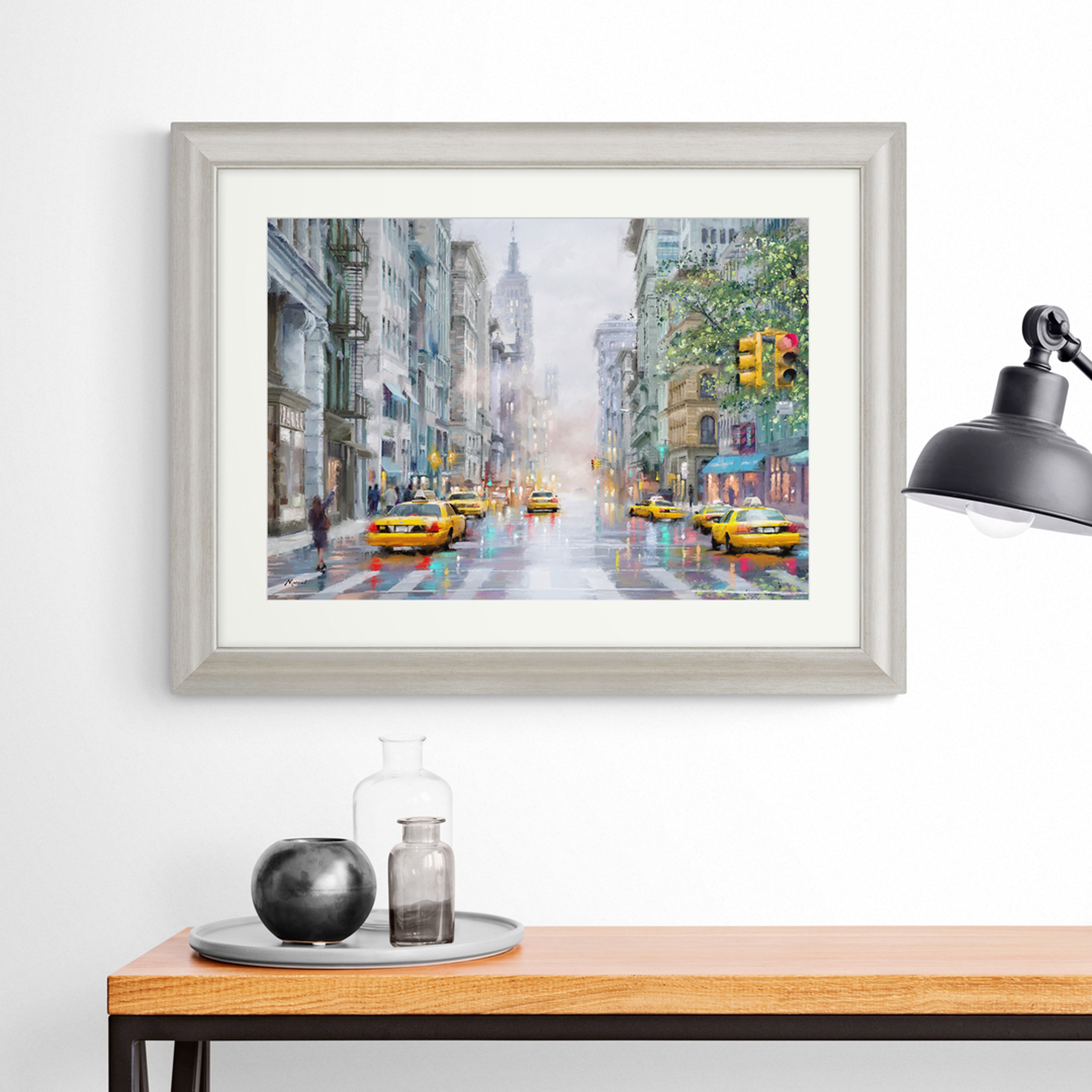 Towards the Empire State Framed Print Champagne | Compare The Build