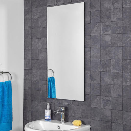 Croydex Hang 'N' Lock Kentmere Rectangular Bathroom Mirror 900 x 450mm - MM701400 Price Comparisons | Compare The Build