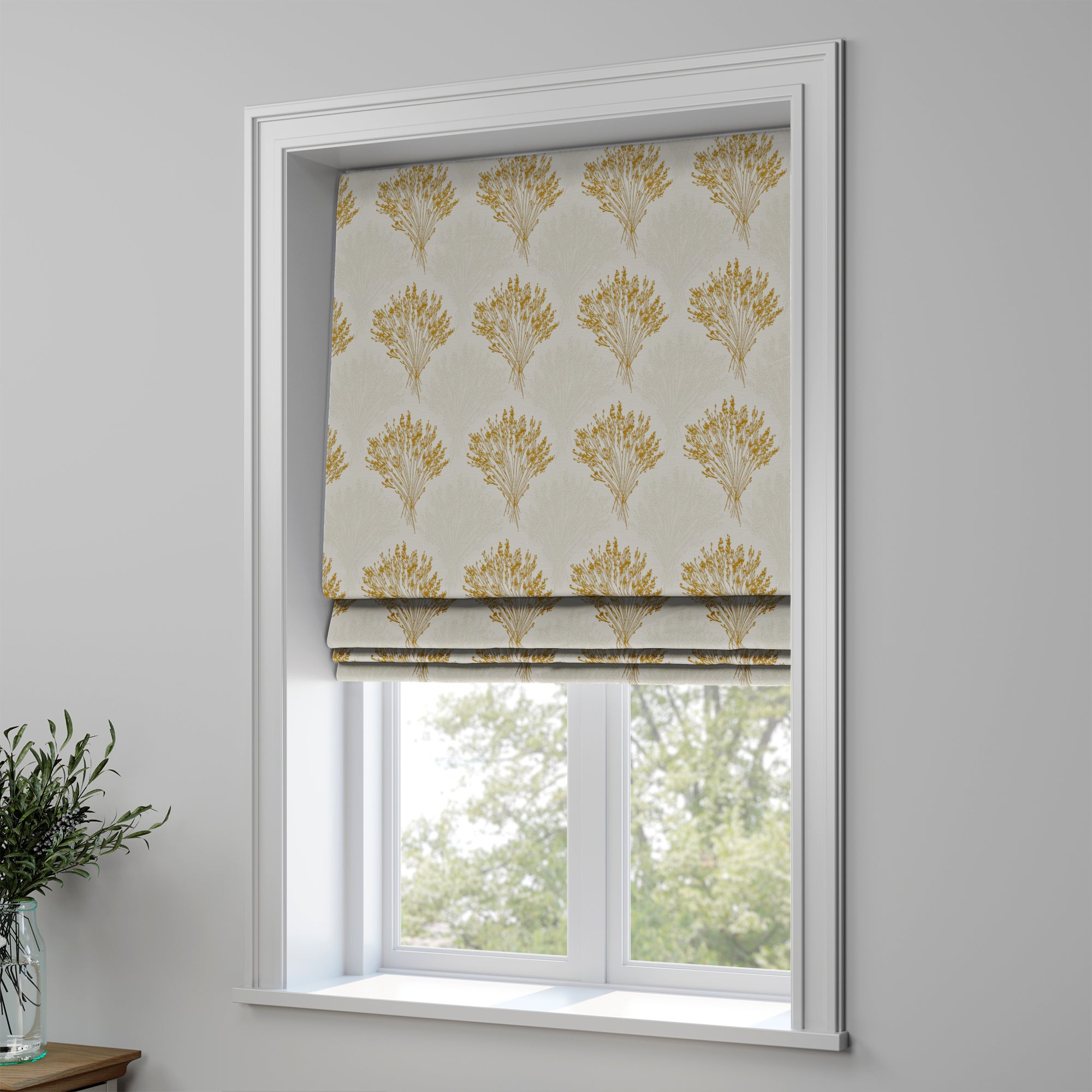 Emmer Made to Measure Roman Blind Emmer Sunflower Price Comparisons | Compare The Build