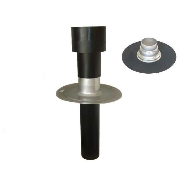 Ubbink OFT5 Insulated Flat Roof Vent Terminal - 150mm Diameter (EPDM) 50147255 Price Comparisons | Compare The Build