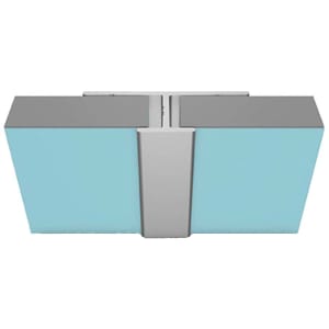 Multipanel Type D Satin Anodised Continuous H Joint - 2450mm | Compare The Build