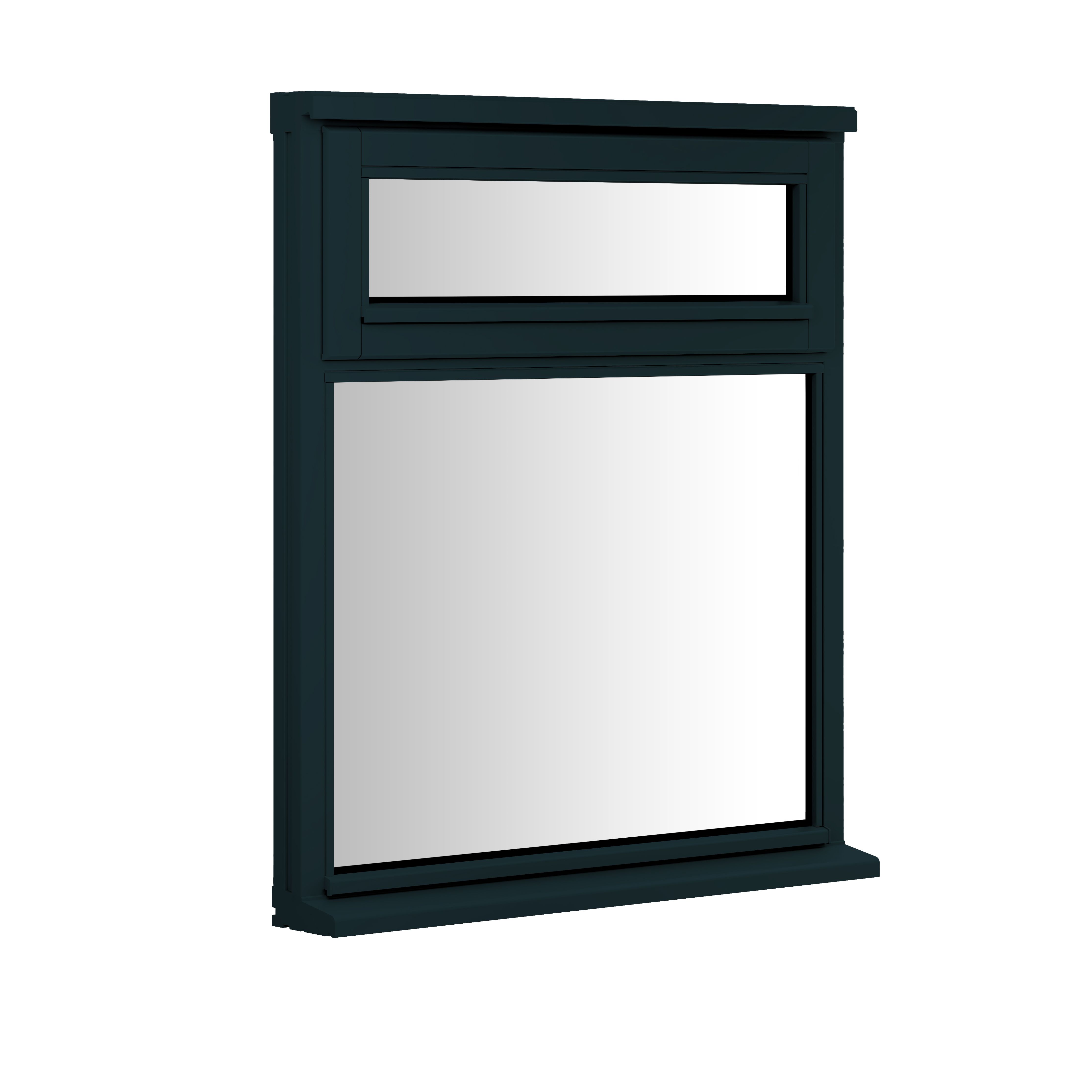 Clear Double Glazed Anthracite Grey Timber Right-Handed Window, (H)895mm (W)625mm Price Comparisons | Compare The Build