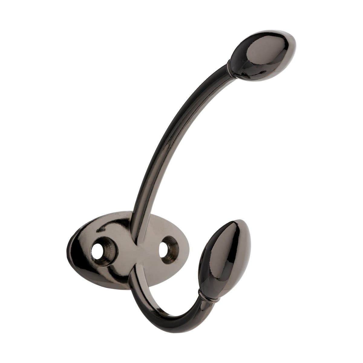 Petal Shaped Double Hat &amp; Coat Hook - Black Nickel - Wall/Dour Mountable - Decohooks Price Comparisons | Compare The Build