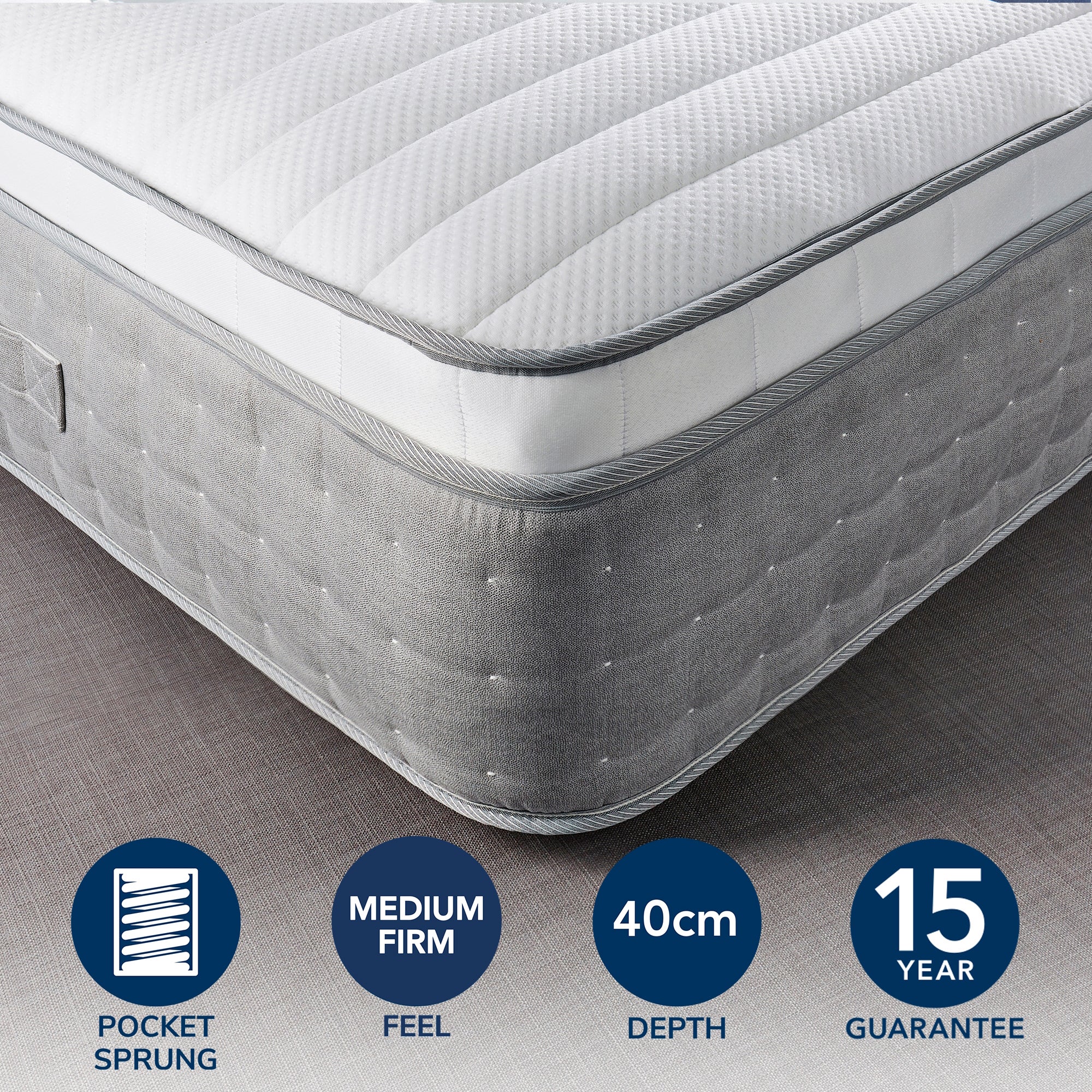 Hotel Gel Pillow Top 3500 Pocket Sprung Mattress White Price Comparisons | Compare The Build