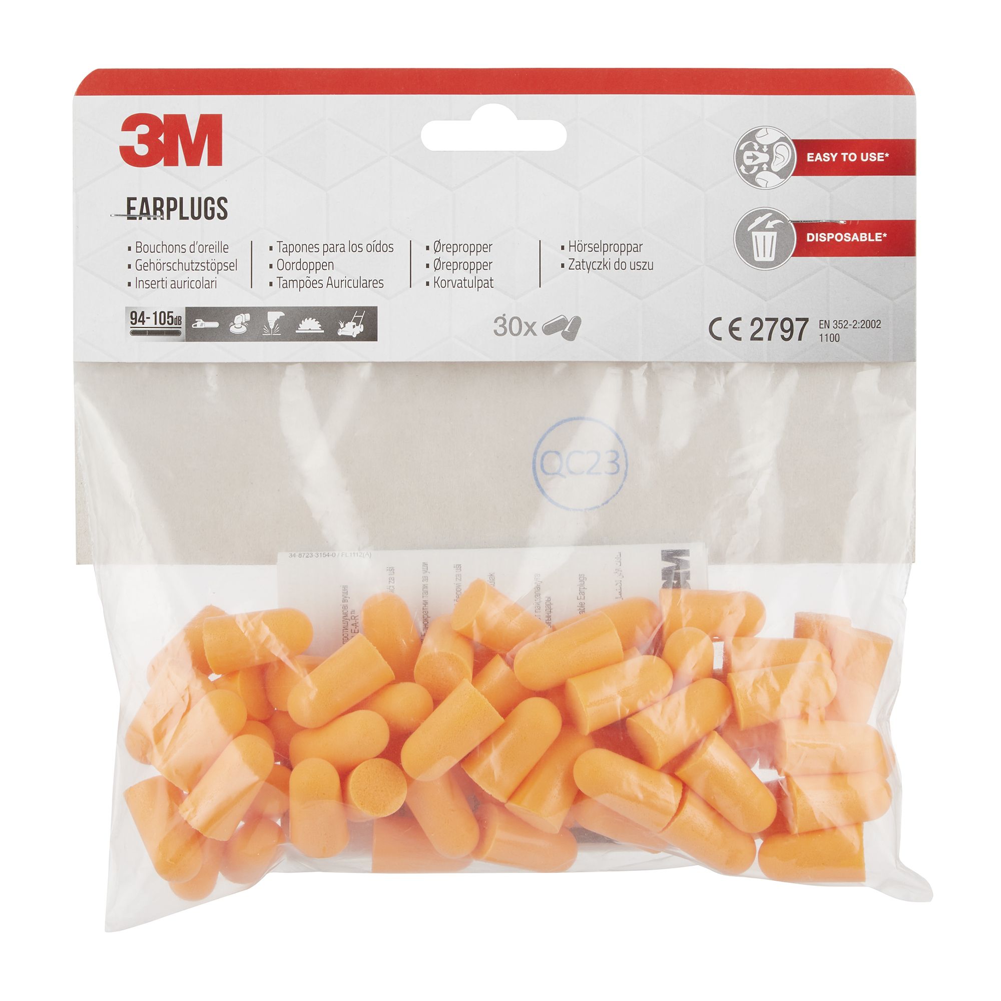 3M 1100 Uncorded Ear Plugs, Pack Of 30 Price Comparisons | Compare The Build