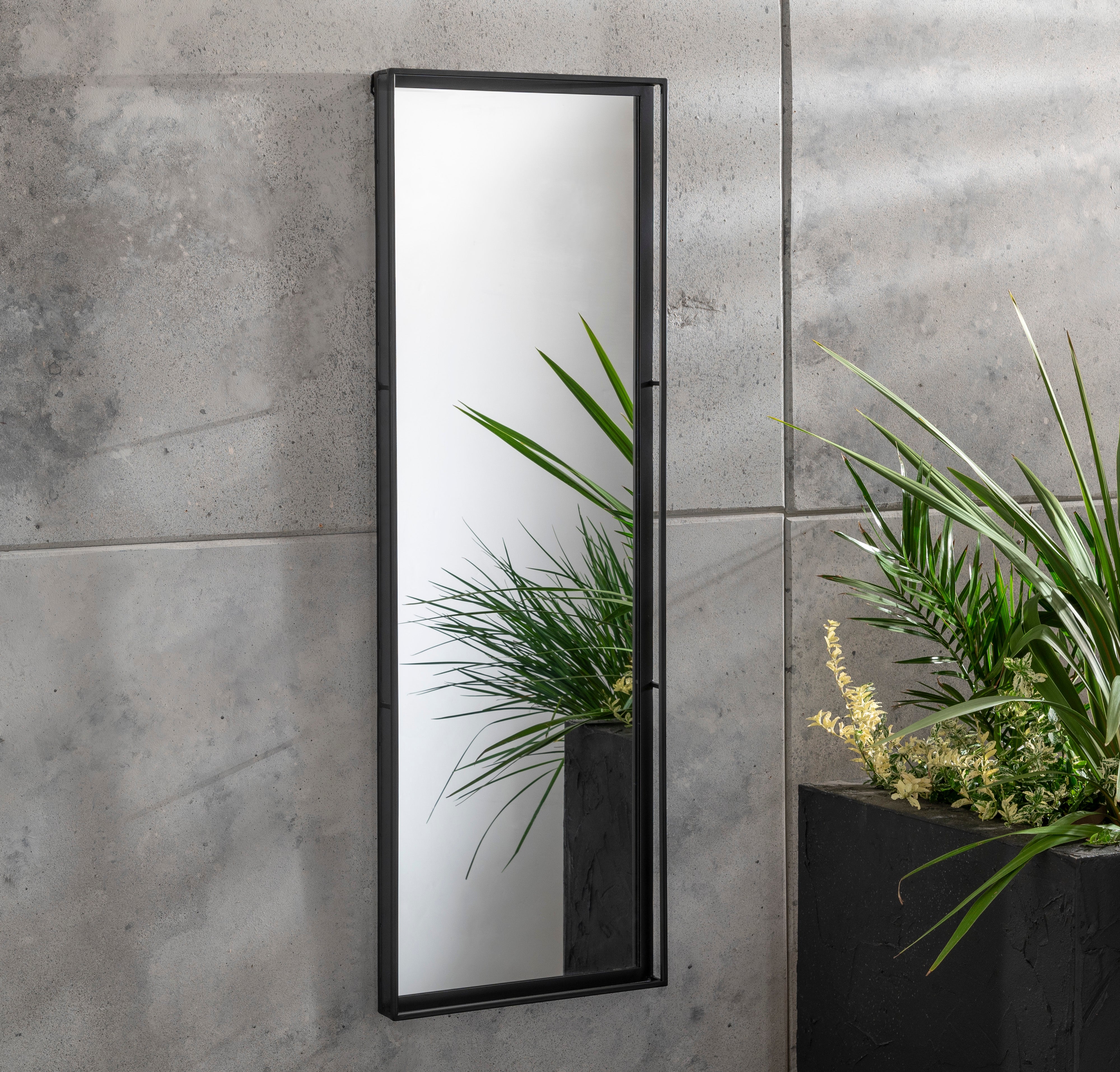 Indoor Outdoor London Mirror Black | Compare The Build