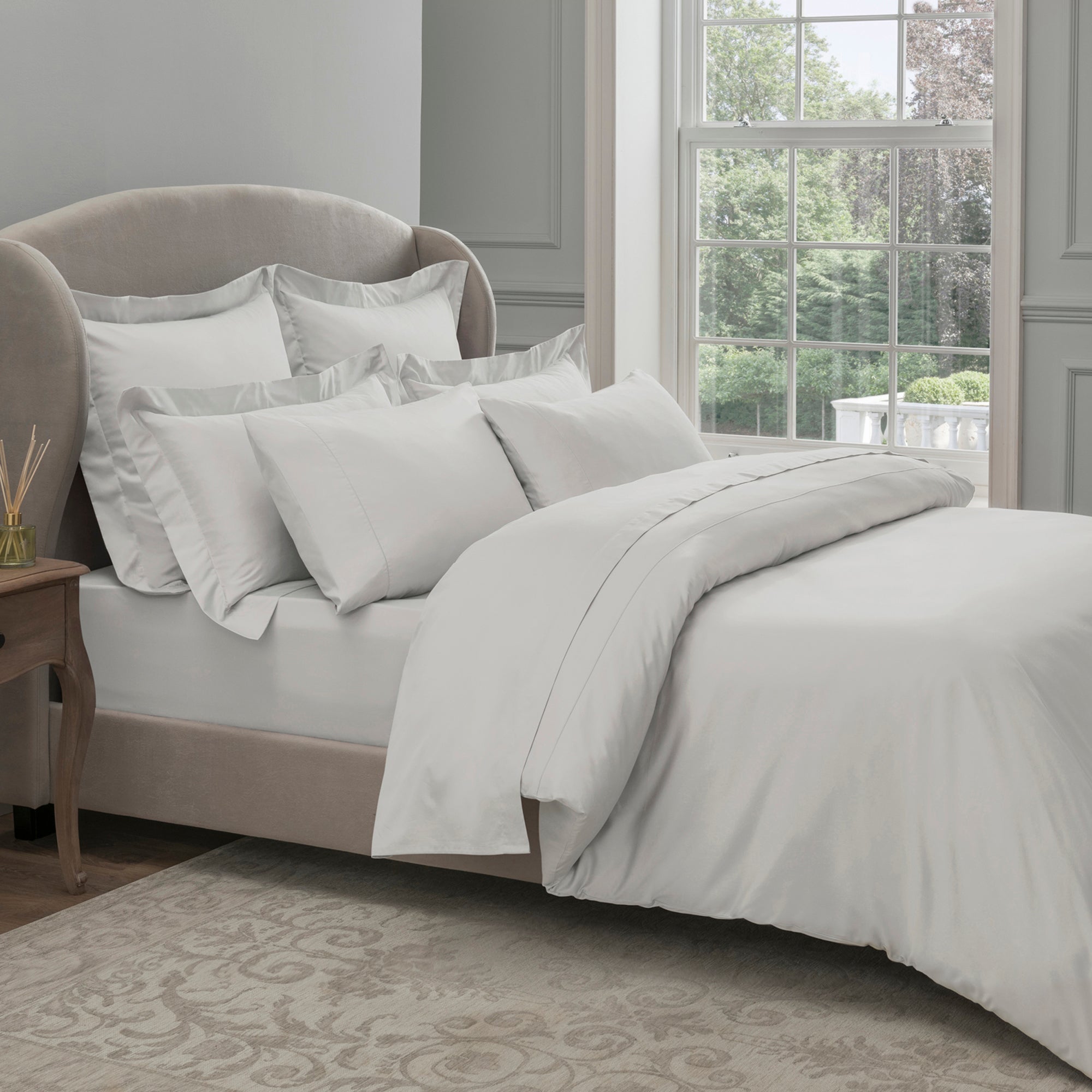 Dorma 300 Thread Count 100% Cotton Sateen Plain White Duvet Cover White Price Comparisons | Compare The Build