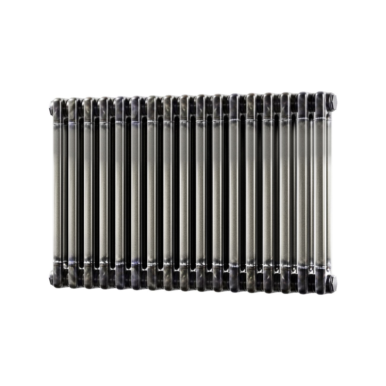 Trade Direct 2 Column Horizontal Radiator, Raw Metal, 500mm x 768mm | Compare The Build