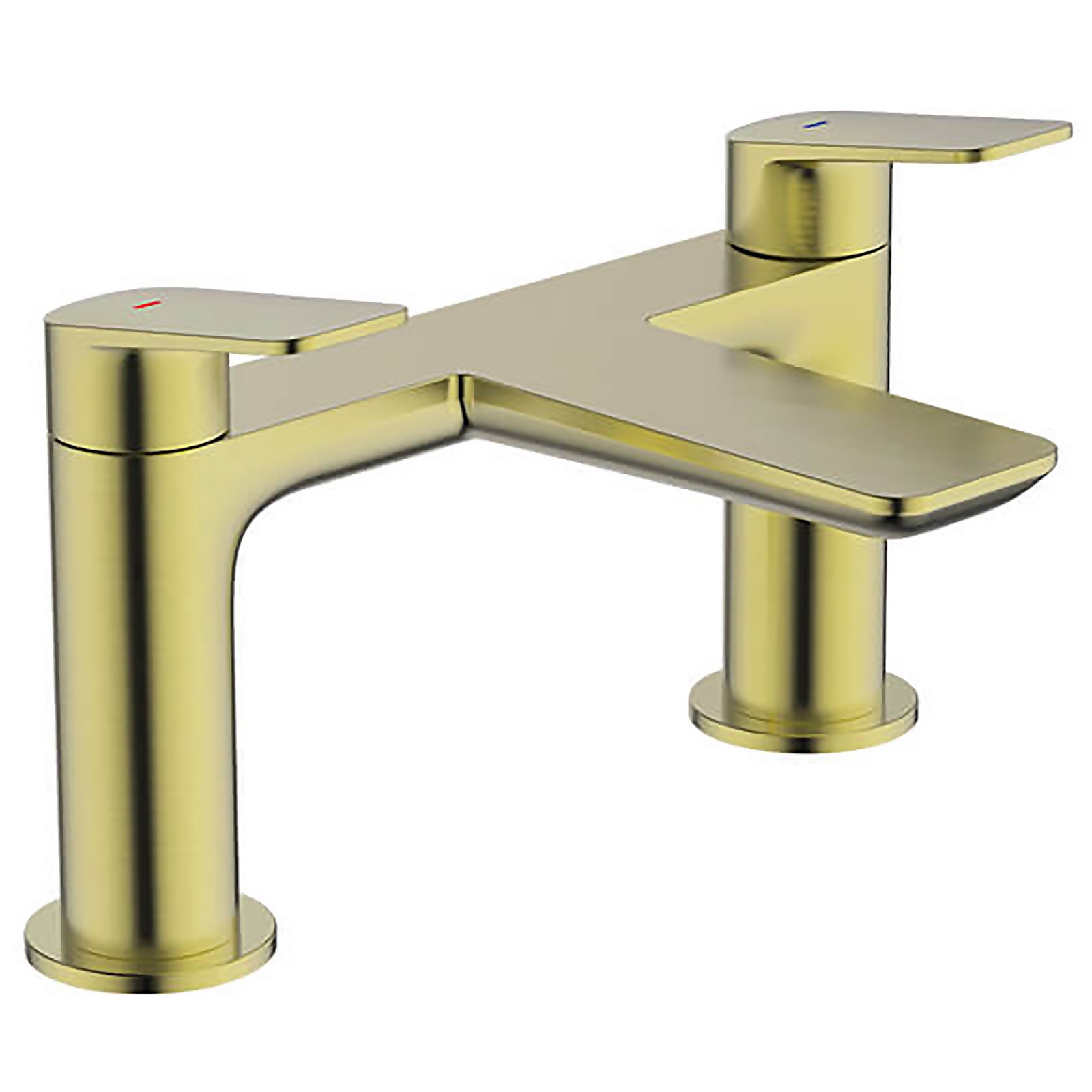 Bathstore Aero Deck Mounted Bath Filler Tap - Brushed Brass | Compare The Build