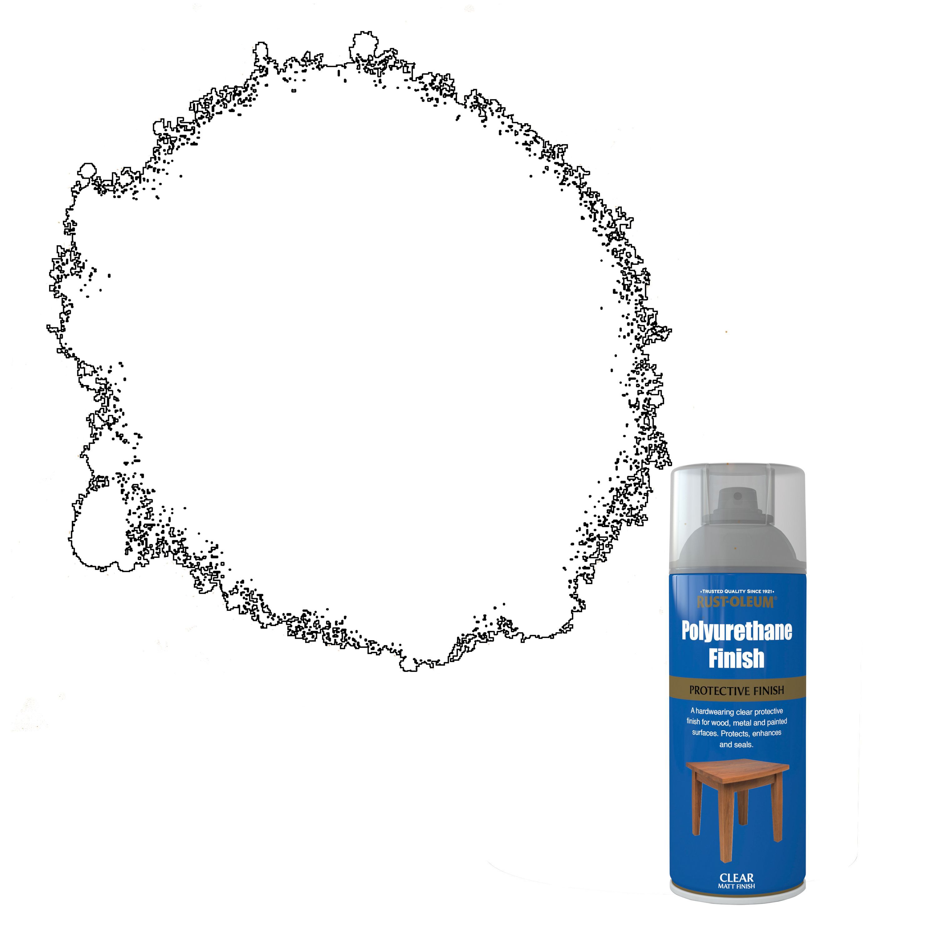 Rust-Oleum Clear Matt Multi-surface Lacquer Spray paint, 400ml | Compare The Build