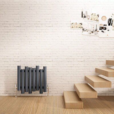 Carisa Motion Horizontal Designer Radiator, Anthracite (W)630mm (H)600mm Price Comparisons | Compare The Build