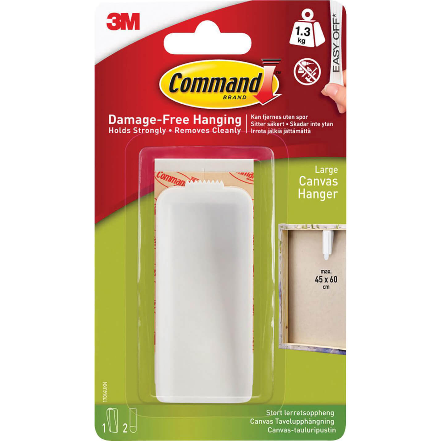 Command Adhesive Strip Canvas Picture Hanger White L Pack of 1 Price Comparisons | Compare The Build