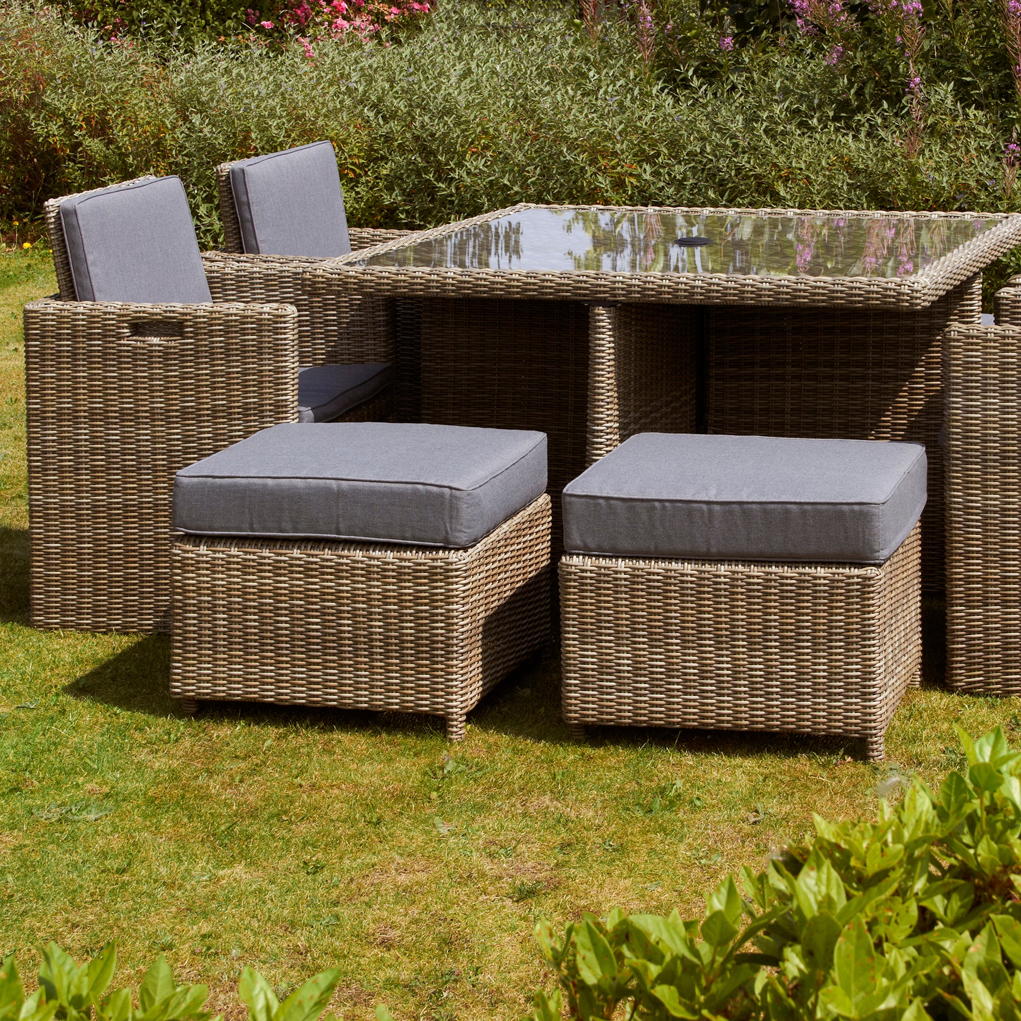 Wentwoth 8 Seater Cube Set Natural Price Comparisons | Compare The Build