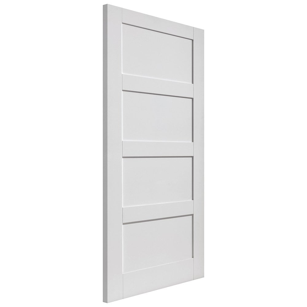 JB Kind Internal White Montserrat Primed 4P Door 1981mm x 838mm x 35mm (78" x 33") Price Comparisons | Compare The Build
