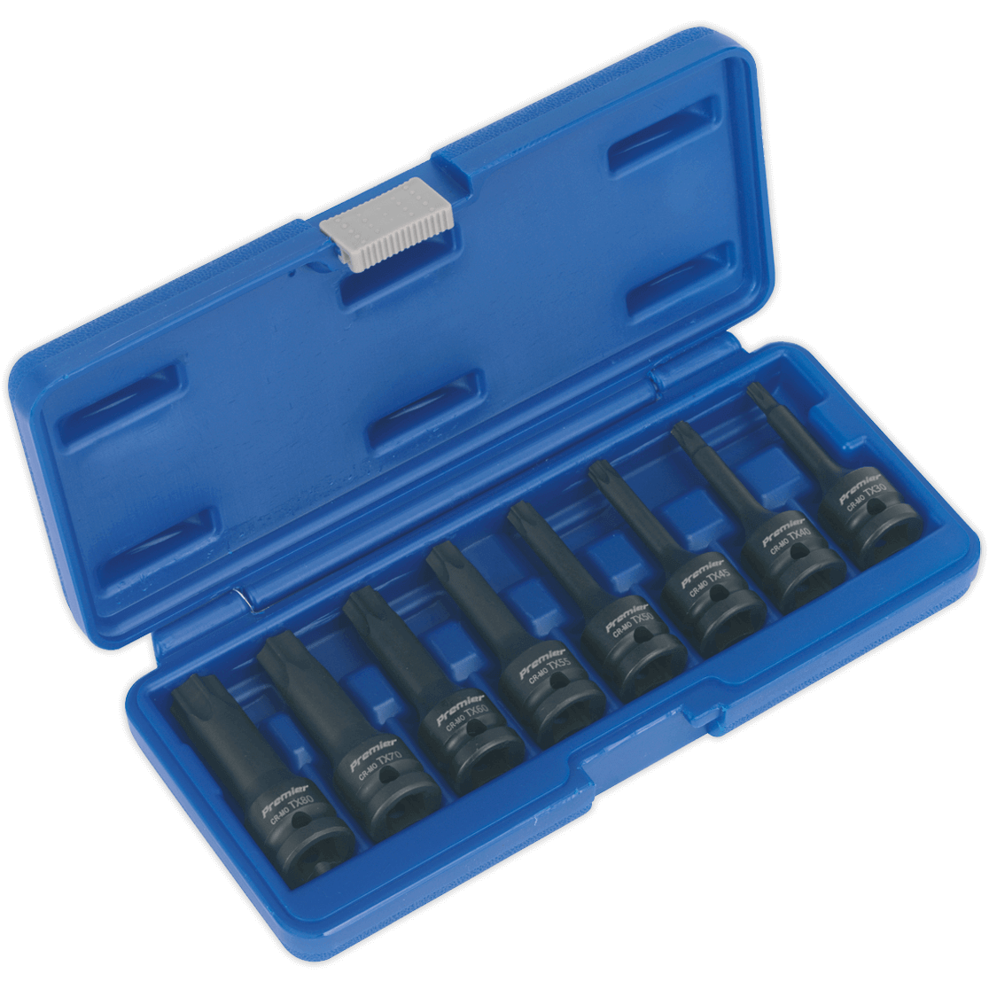 Sealey 8 Piece 1/2" Drive Impact Torx Socket Bit Set 1/2" | Compare The Build