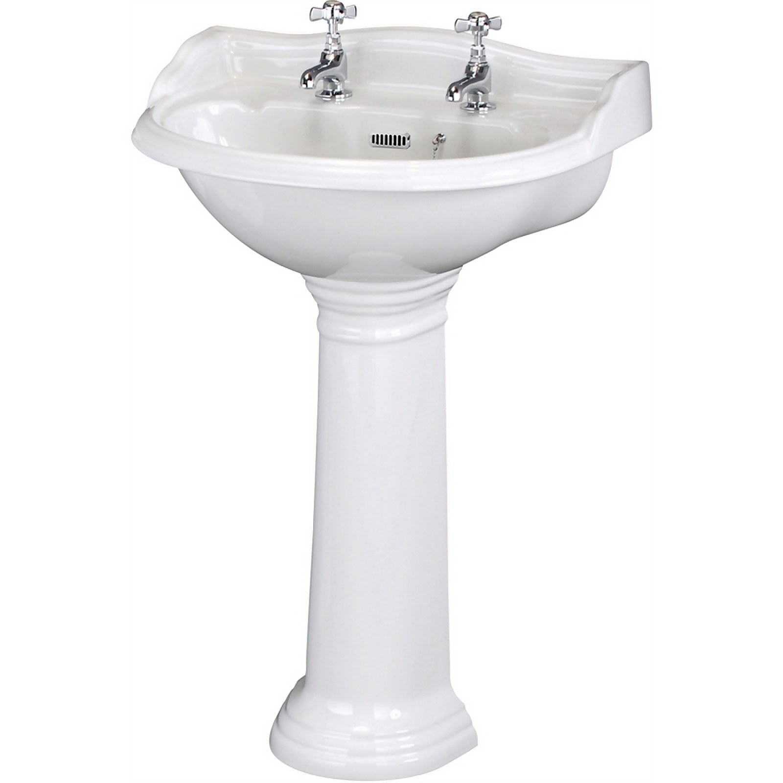 Balterley Harrington Round 2 Tap Hole Basin Pedestal - 600mm Price Comparisons | Compare The Build