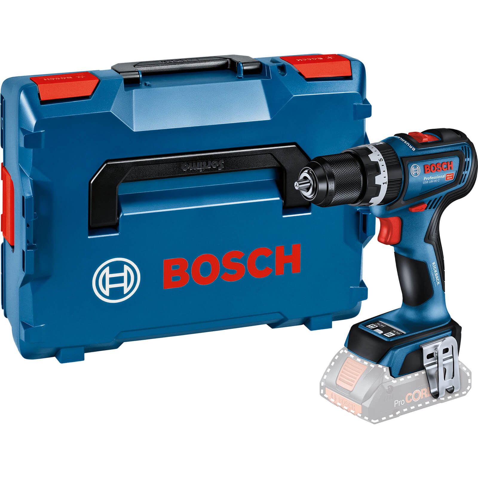 Bosch GSB 18V-90 C 18v Cordless Brushless Combi Drill With Kickback Control No Batteries No Charger Case Price Comparisons | Compare The Build