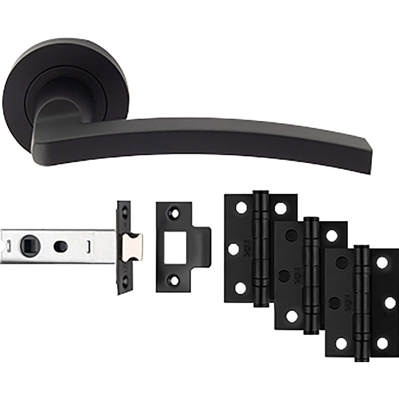 Carlisle Brass Tavira Door & Latch Pack Matt in Black Price Comparisons | Compare The Build