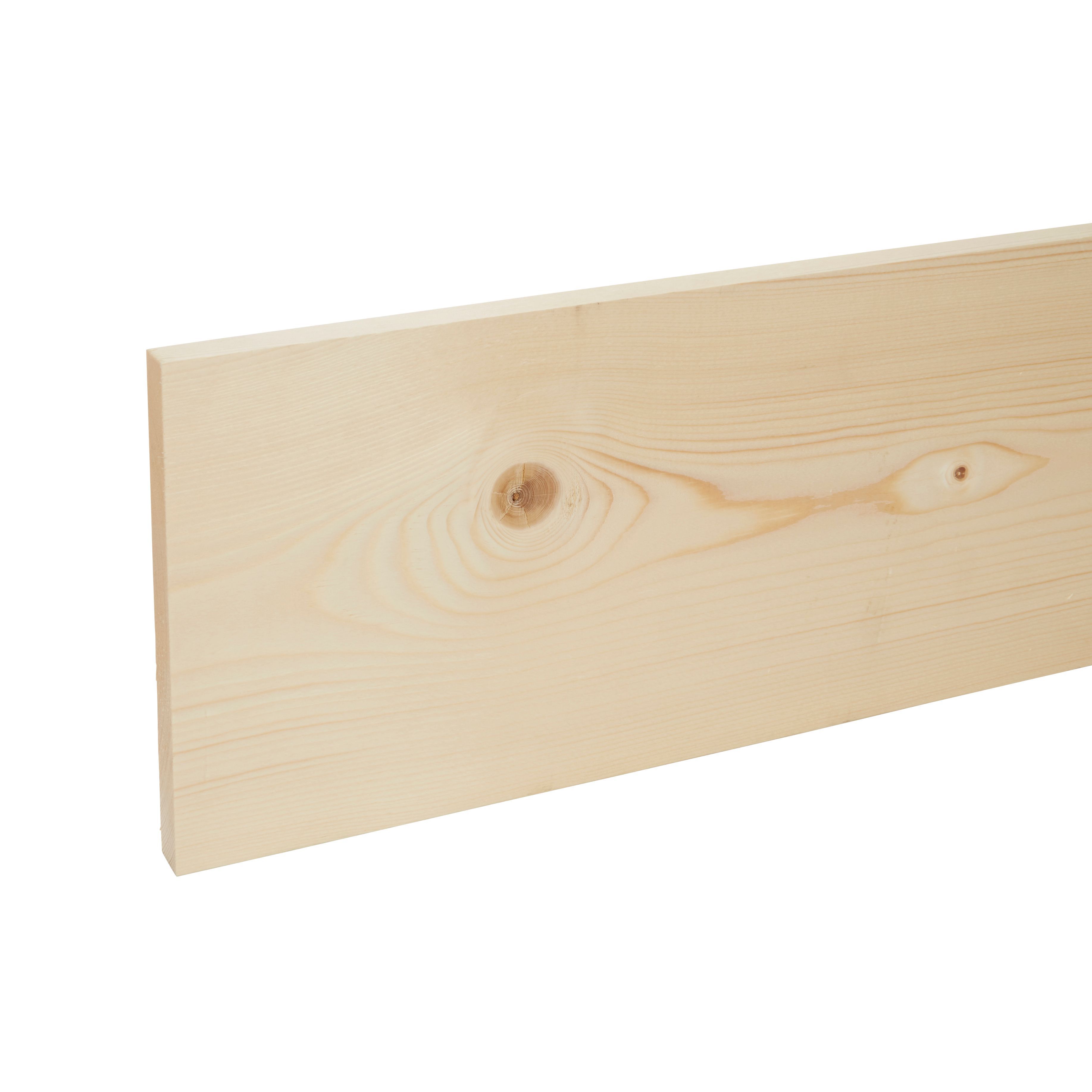 Metsä Wood Smooth Planed Square Edge Whitewood Spruce Stick Timber (L)2.4M (W)194mm (T)18mm, Pack Of 4 Price Comparisons | Compare The Build