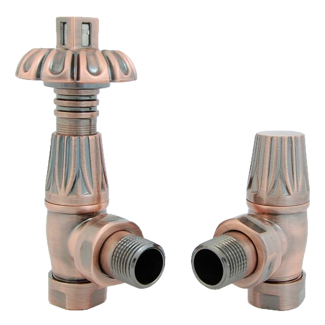 Radvalves UK Thermostatic Valves, Westminster, Antique Copper Angled Price Comparisons | Compare The Build