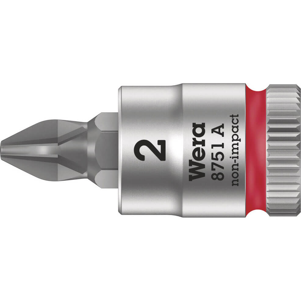 Wera 8751 A Zyklop 1/4" Drive Phillips Socket Bit 1/4" PH2 | Compare The Build