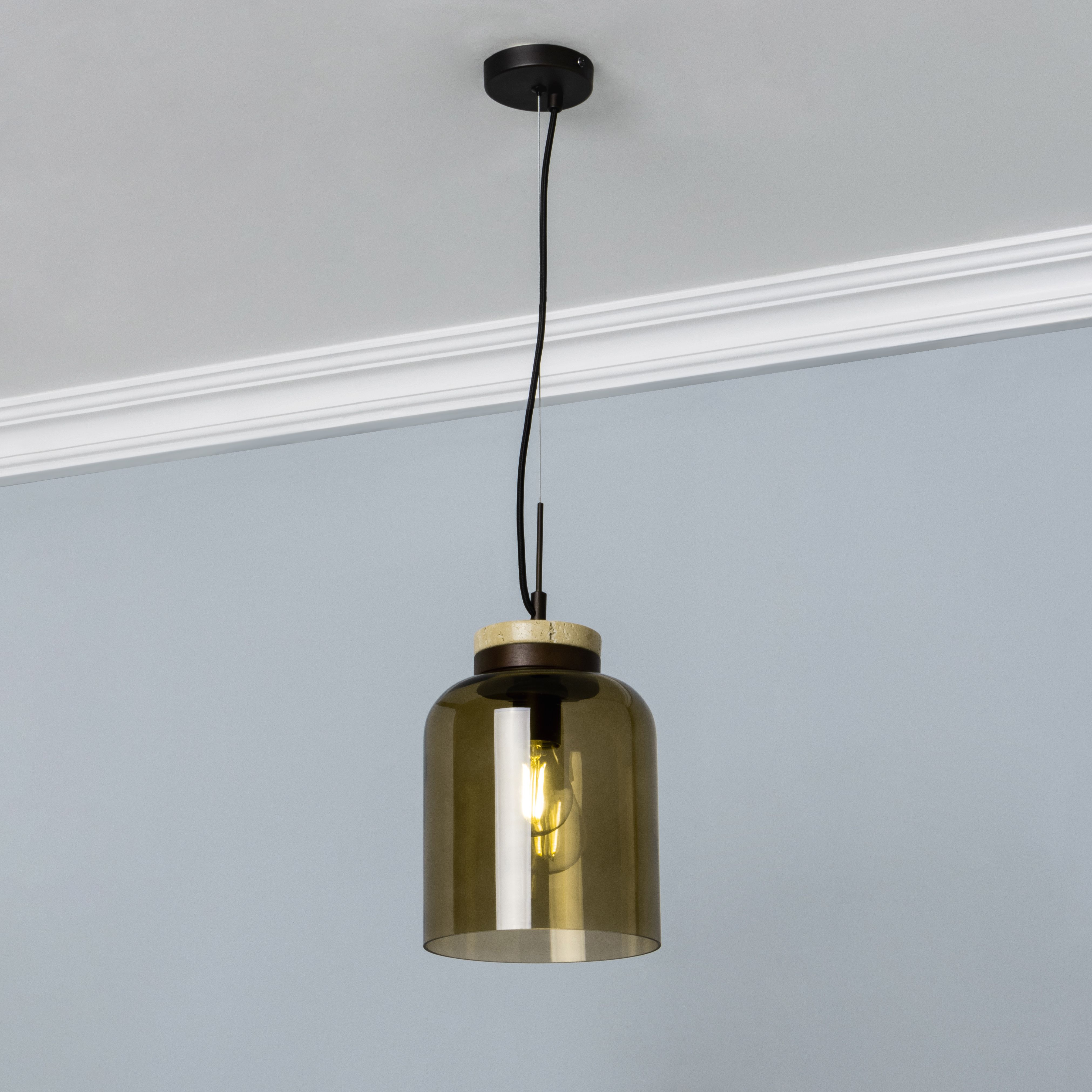 Inlight Rudi Matt Antique Bronze Pendant Ceiling Light, (Dia)200mm | Compare The Build